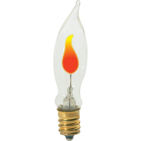 BULB - 3W FLICKER CANDLE BASE