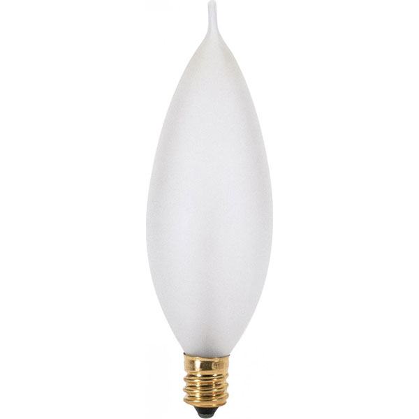BULB - 60W FROST FLAME CAND