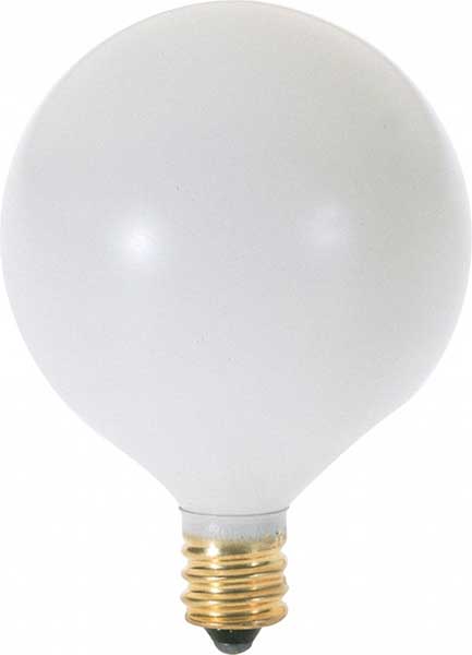 BULB - 60W G16 WHITE CANDELABRA