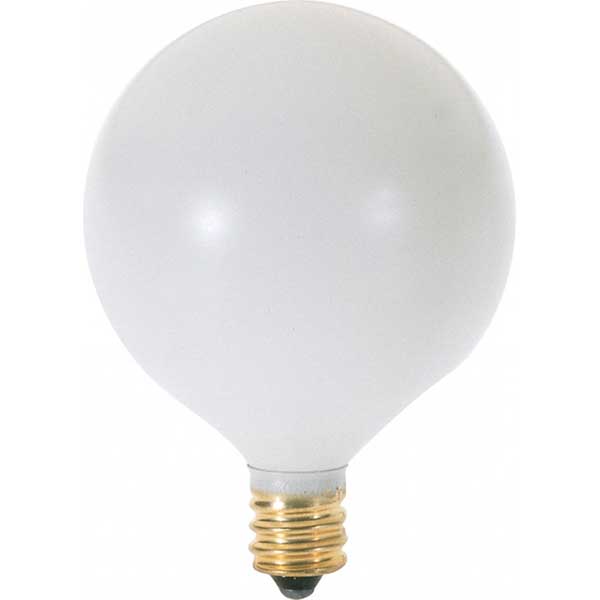 BULB - 60W G16 WHITE CANDELABRA