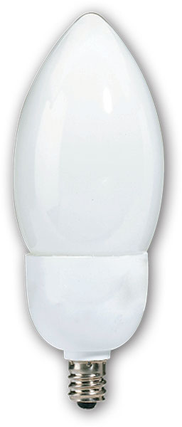 BULB - 9W CFL TORP CANDLEABRA GE