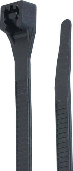 CABLE TIES - 8" BLACK PK/100