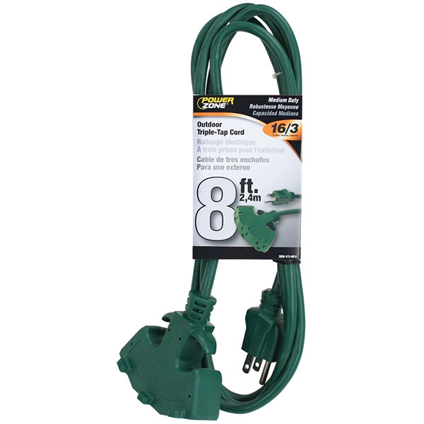 CORD - EXTENSION 8' GREEN