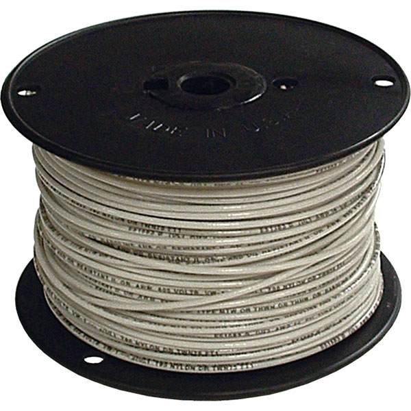 ELEC WIRE - #12 SOLID WHT 500'