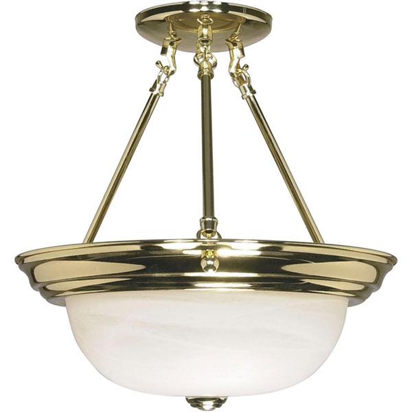 FIXTURE - POLISHED BRASS HANGING