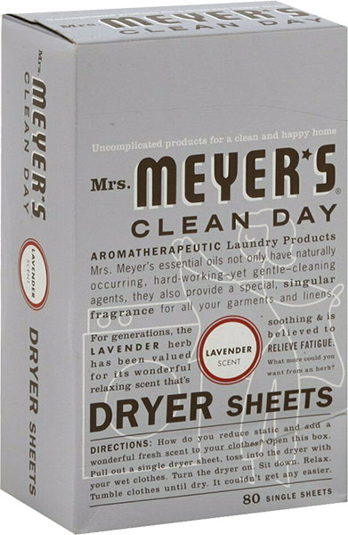 DRYER SHEETS - MRS. MEYER'S 80 CT