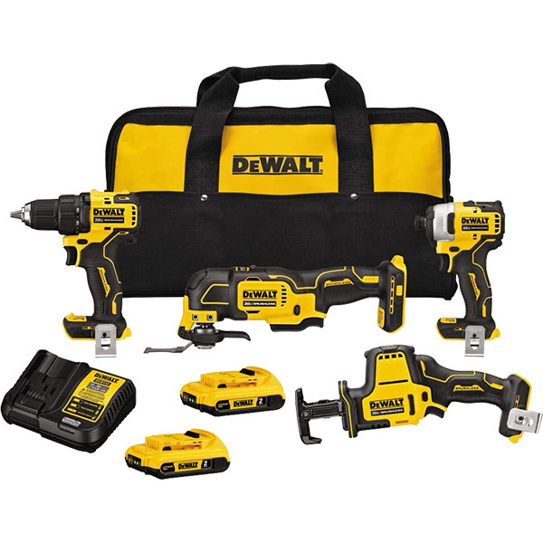 DEWALT TOOL KIT - 4 PIECE COMBO