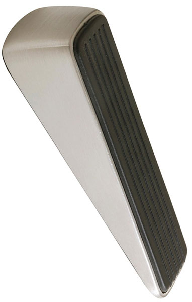 DOOR STOP - WEDGE SATIN NICKEL