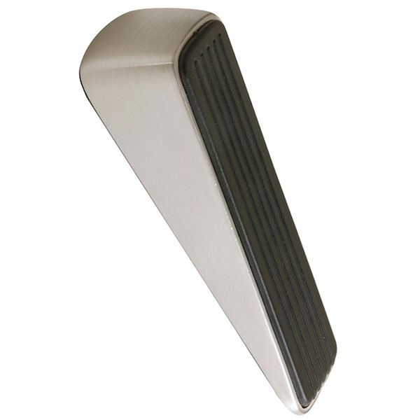 DOOR STOP - WEDGE SATIN NICKEL