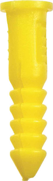 ANCHOR - PLASTIC RIBBED 6-8 X 7/8