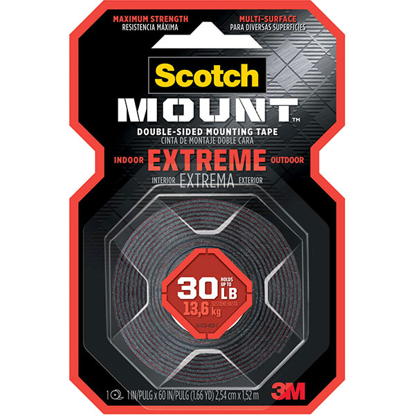 TAPE - FOAM MOUNT 1" x 60" 30 lb.