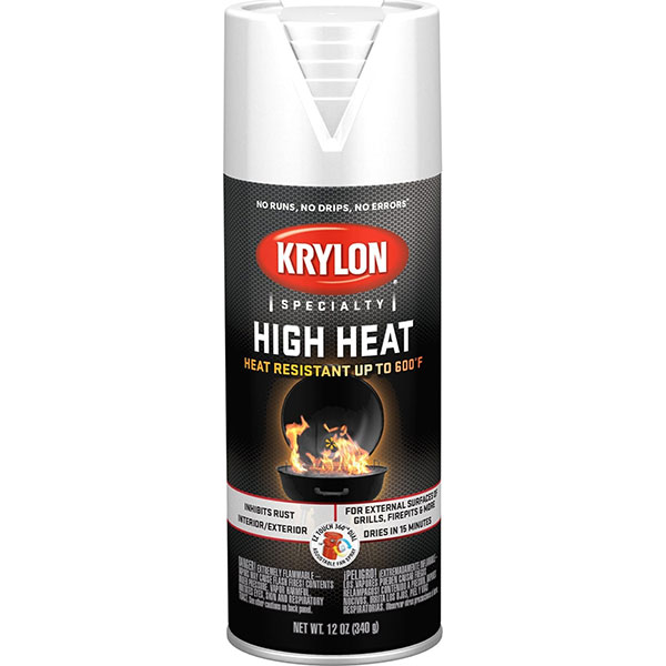 SPRAY PAINT - KRYLON HI HEAT WHITE