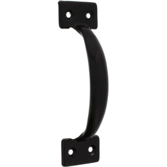 HANDLE - DOOR PULL BLACK 6-1/2"