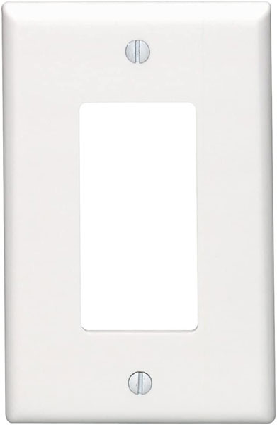 PLATE - DECORA SINGLE WHITE MIDSIZE