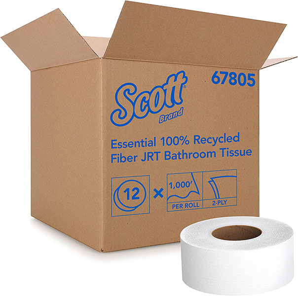 TOILET PAPER - SCOTT 2 PLY 9"JRT