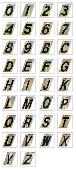 LETTERS - BLACK & GOLD MYLAR