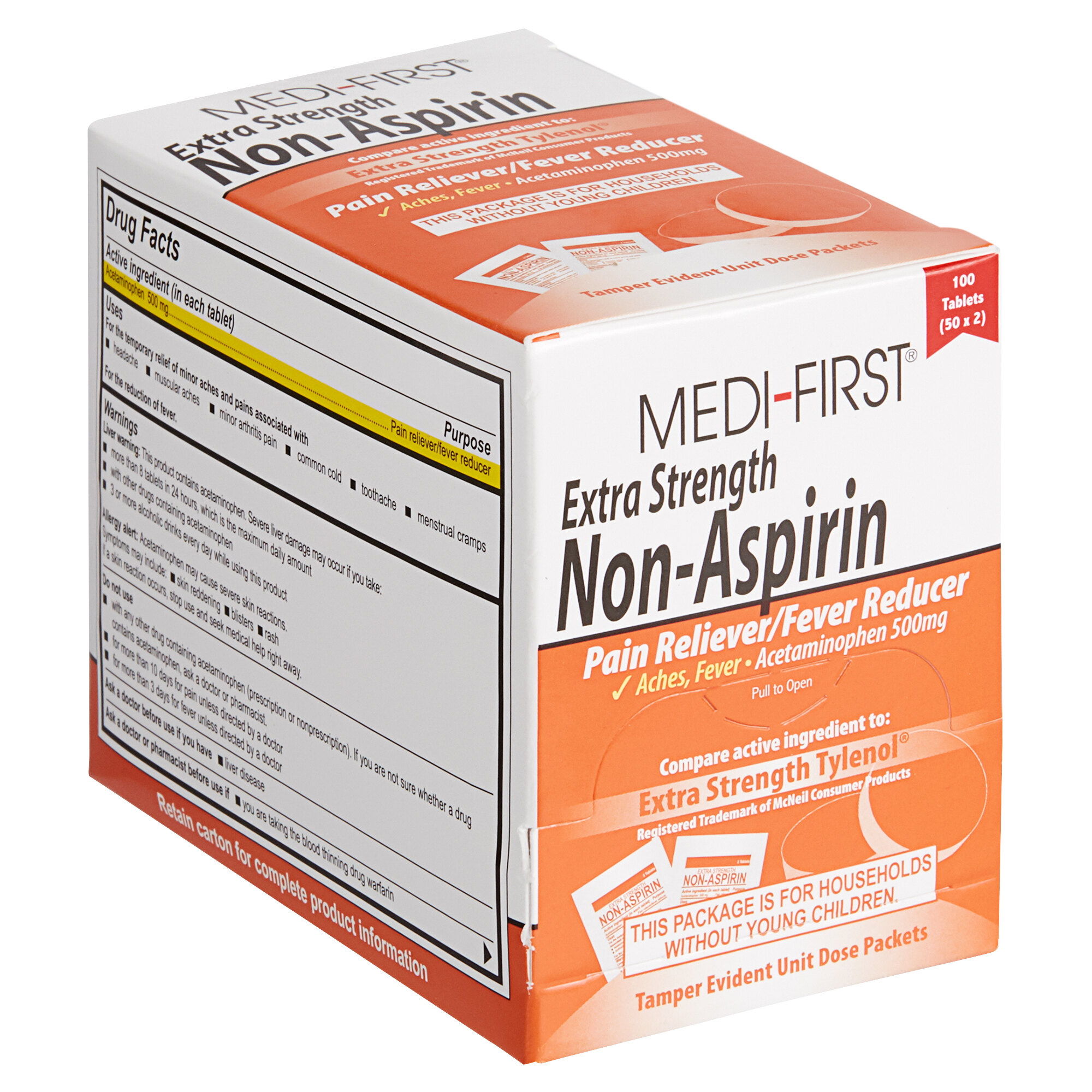 ACETAMINOPHEN - CAPLETS 50 PK/2