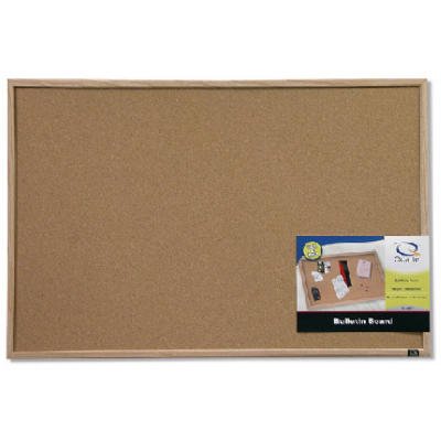 CORK BOARD - 3' X 2' OAK FRAME