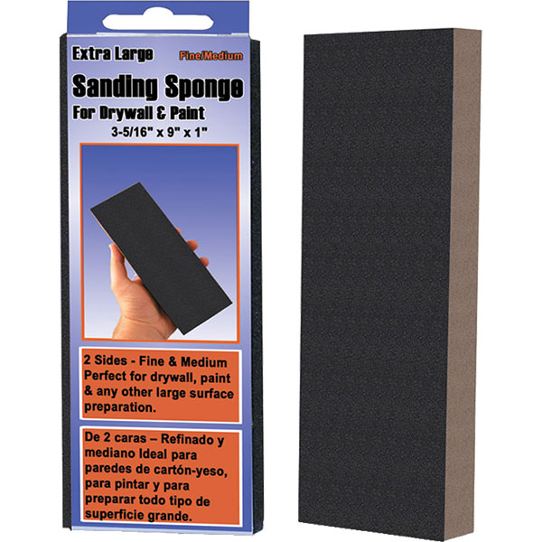 SANDING SPONGE - FINE/MEDIUM 9" XL