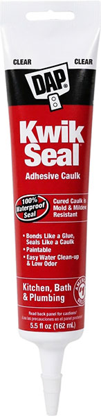 CAULK - DAP KWIKSEAL CLEAR 5.5OZ