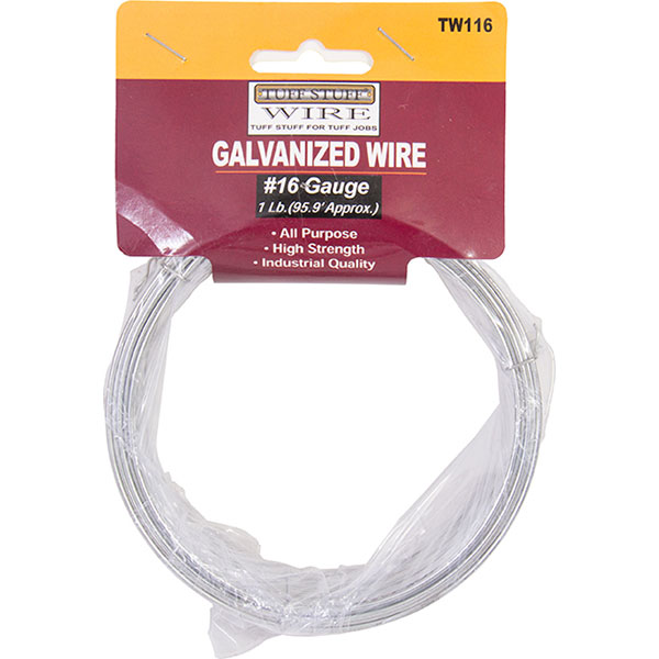 WIRE GALVANIZED - #16 GAUGE 1 LB.