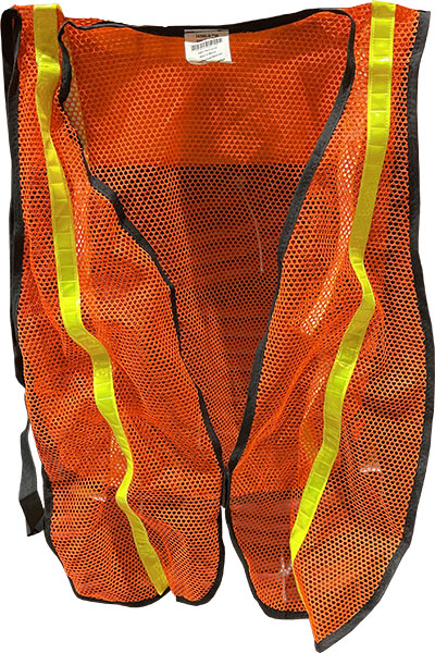 VEST - ORANGE W/ REFLECT STRIPE