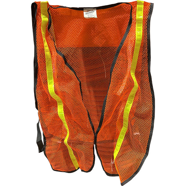 VEST - ORANGE W/ REFLECT STRIPE