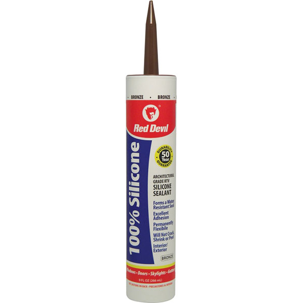 CAULK - RED DEVIL BRONZE SILICONE 