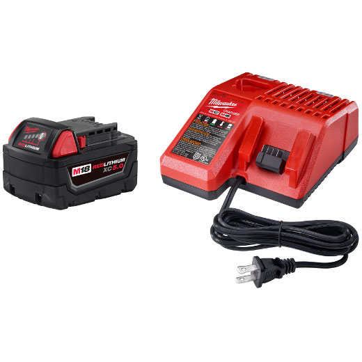 BATTERY/CHARGER KIT-18V MILWAUKEE 5.0