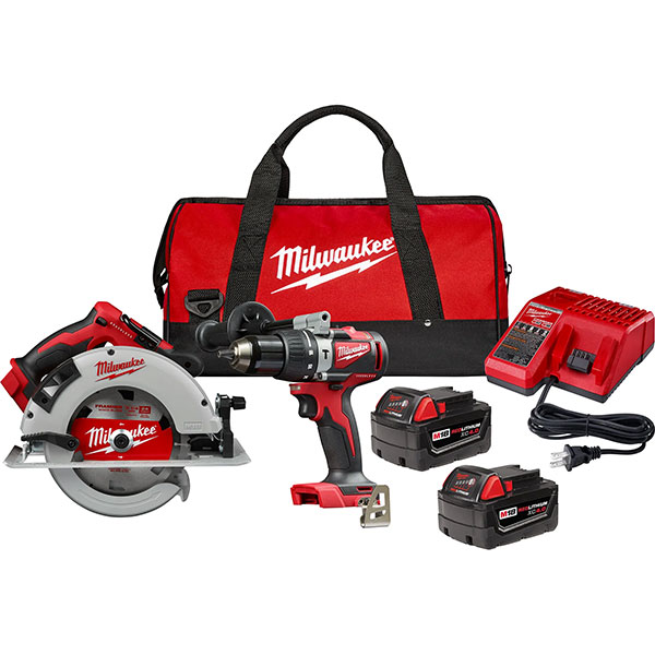 CIRCULAR SAW & HAMMMER DRILL KIT -  MILWAUKEE 18V