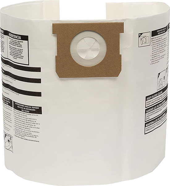 VAC BAG - SHOP VAC E 5-8 GAL PK3