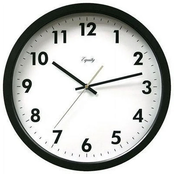 WALL CLOCK - 14" BLACK COMMERCIAL