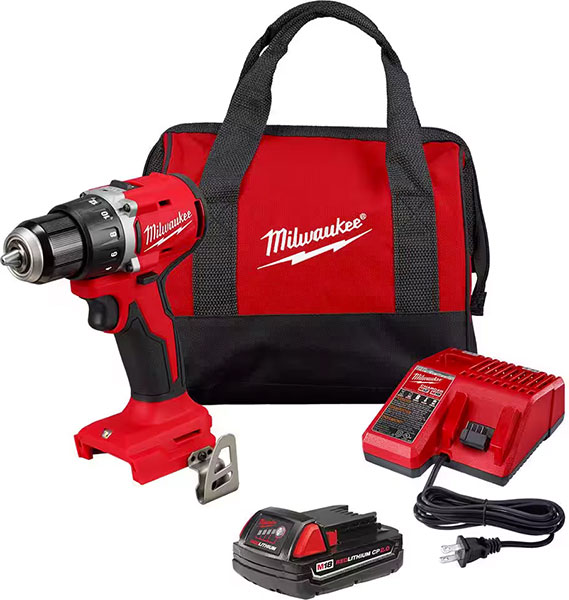 DRILL - MILWUAKEE 18V 1/2" DRIVE KIT