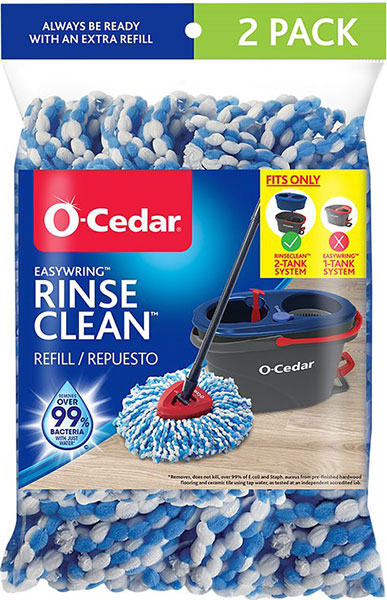 SPIN MOP - O'CEDAR REFILL 2PK