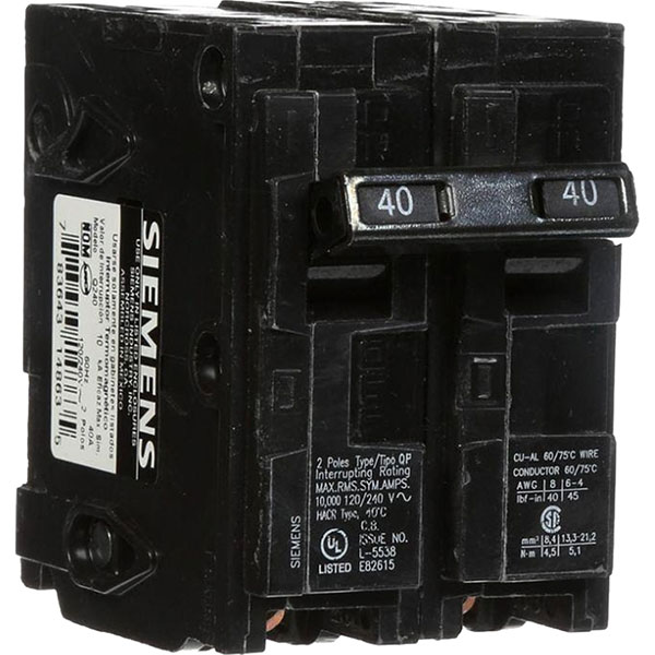 BREAKER - TWIN 40A TYPE QP