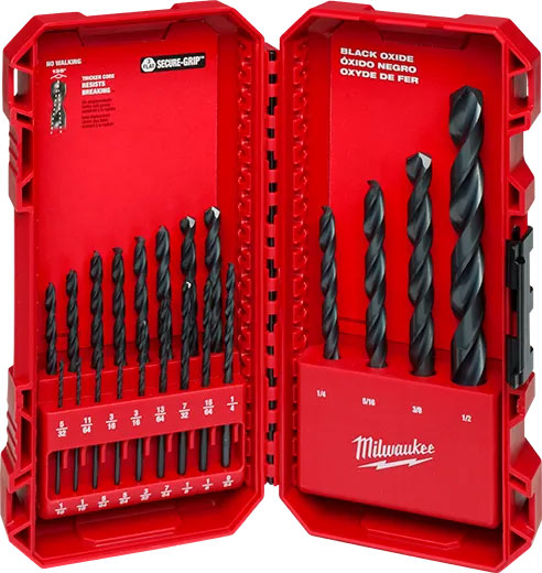 DRILL BIT SET - MILWAUKEE OXIDE 21 PC