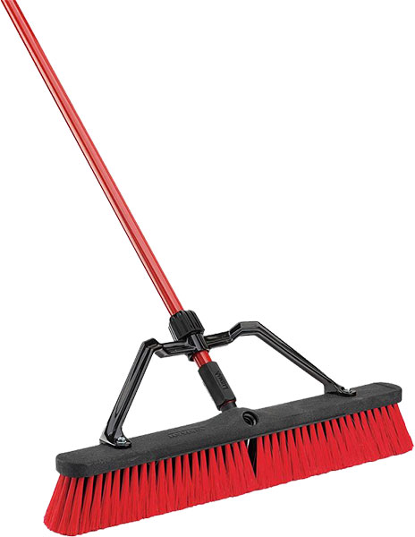 BROOM - 24" PUSH HD IN/OUT W/HANDLE