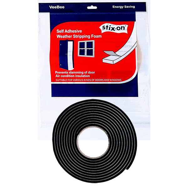 WEATHERSTRIP - 1" X 17' FOAM GY