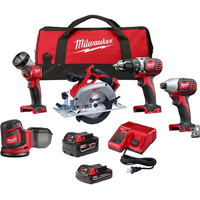 MILWAUKEE TOOL KIT - M18 COMBO 5 TOOL