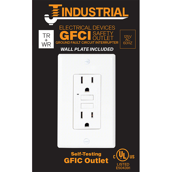 OUTLET - GFCI WHITE 20 AMP TR WR