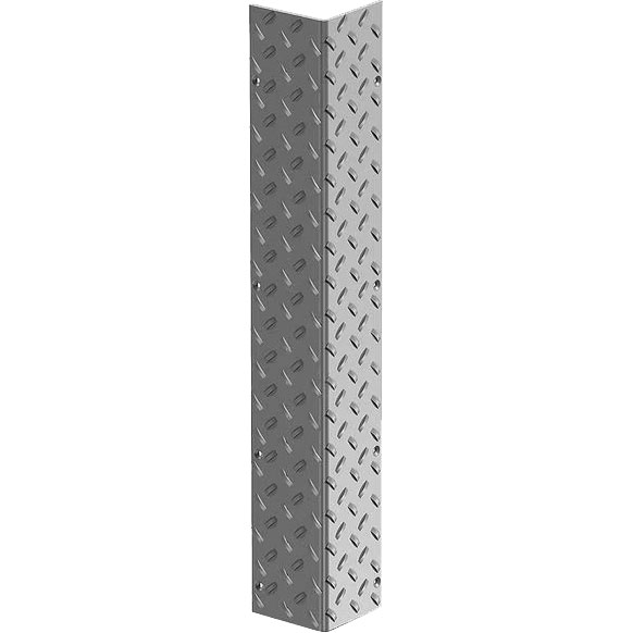 DIAMOND PLATE CORNER - ALUM 2X2