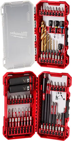 DRILL & DRIVER SET - MILWAUKEE 75 PC