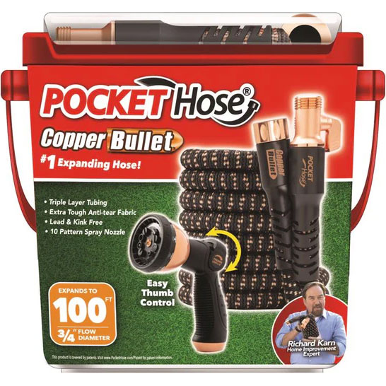 HOSE - POCKET 100' HD COPPER