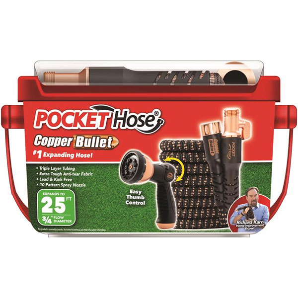 HOSE - POCKET 25' HD COPPER