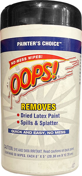 HAND WIPES - OOPS PAINT REMOVER