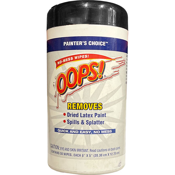 HAND WIPES - OOPS PAINT REMOVER