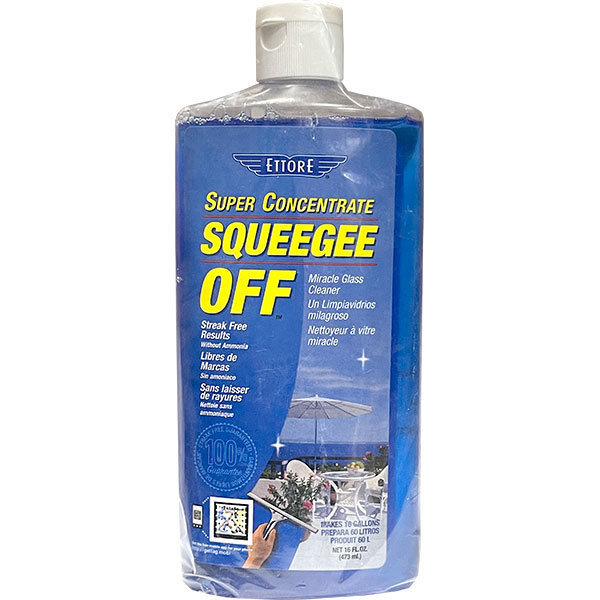 GLASS CLEANER - SQUEEGEE OFF