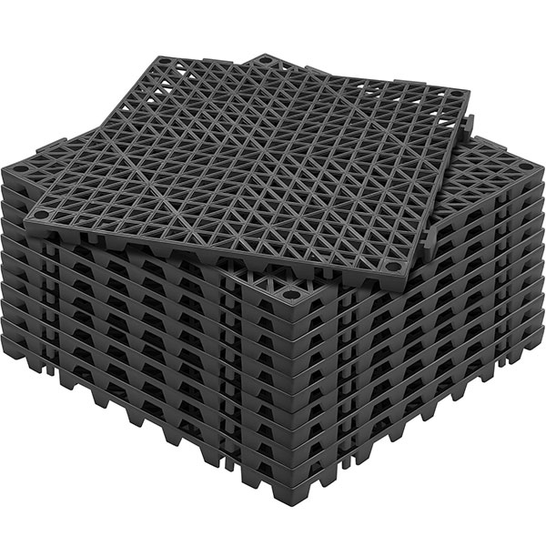 INTERLOCK TILE - 12 X 12 BLK PVC