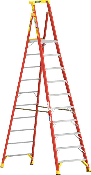 LADDER - FIBERGLASS 10' PODIUM TYPE 1A