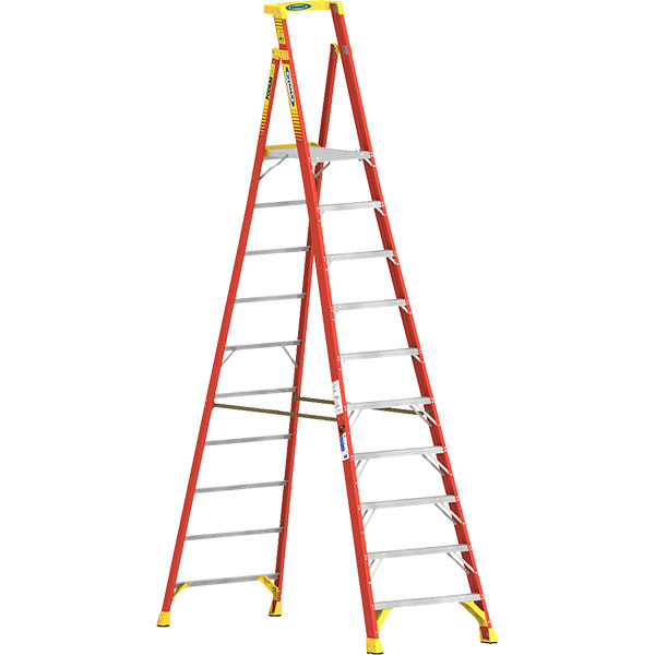 LADDER - FIBERGLASS 10' PODIUM TYPE 1A